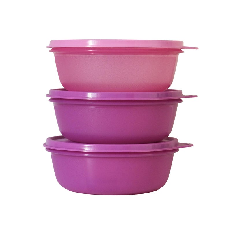 Tupperware طقم وعاء تخزين بقايا الطعام من تابروير (600 مل × 3 قطع) - Image 1